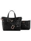 Guess Latona Mini Assia Tote Bag, Black product photo View 05 S