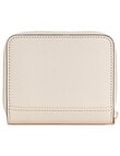 Guess Laurel Slg Small Zip Around Wallet, Stone product photo View 02 S