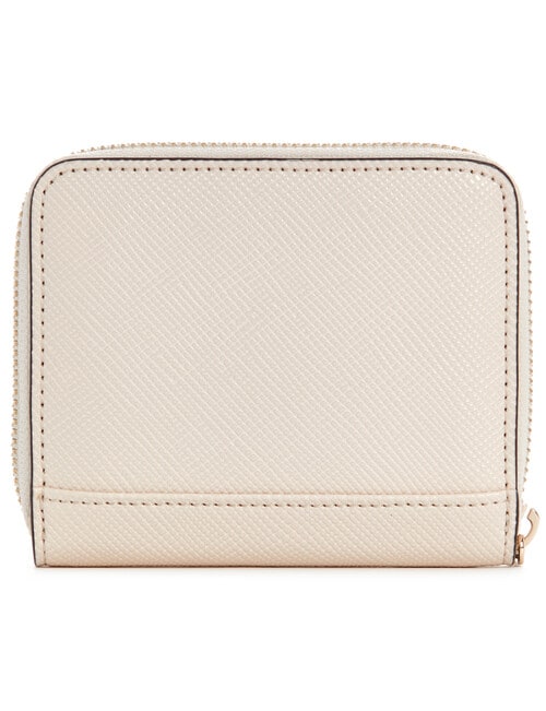 Guess Laurel Slg Small Zip Around Wallet, Stone product photo View 02 L