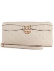 Guess Arlena Logo Slg Large Zip Around Wallet, Taupe product photo