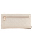 Guess Arlena Logo Slg Large Zip Around Wallet, Taupe product photo View 02 S