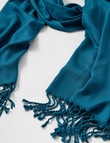 Boston + Bailey Classic Scarf, Teal product photo View 02 S