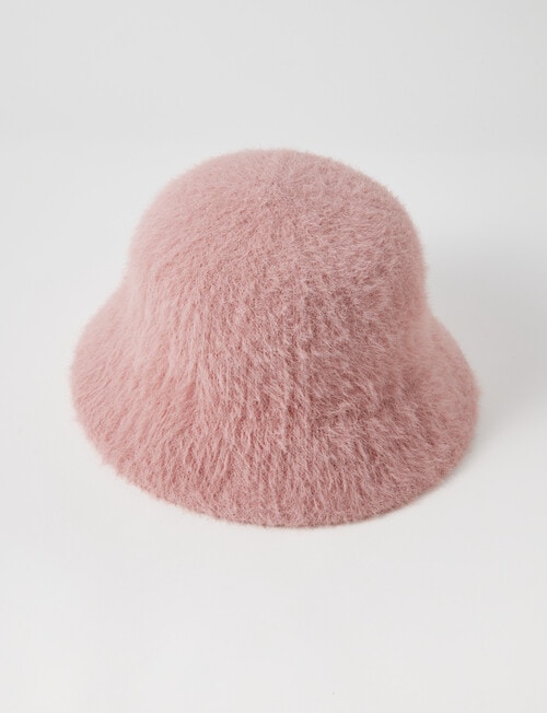 Boston + Bailey Fluffy Hat, Blush product photo View 02 L
