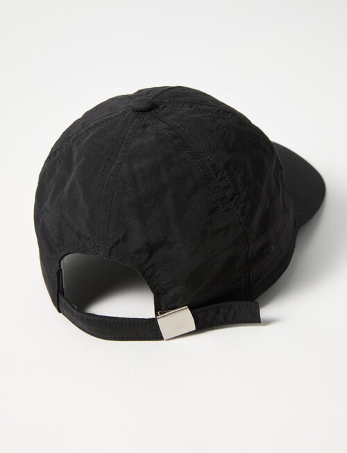 Zest Embroidered Varsity Cap, Black product photo View 03 L