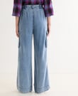 Zest Lyocell Wide Leg Cargo Pant, Chambray product photo View 02 S