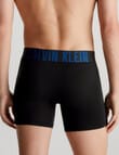 Calvin Klein Intense Power Boxer Brief, 3-Pack, Black & Blue Atoll Logo product photo View 03 S