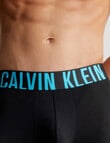 Calvin Klein Intense Power Boxer Brief, 3-Pack, Black & Blue Atoll Logo product photo View 04 S