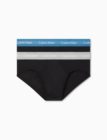 Calvin Klein Cotton Stretch Hip Brief, 2-Pack, Black product photo