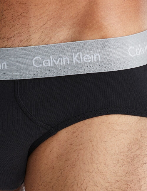 Calvin Klein Cotton Stretch Hip Brief, 2-Pack, Black product photo View 04 L