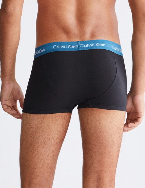 Calvin Klein Cotton Stretch Trunk, 2-Pack, Black product photo View 03 L