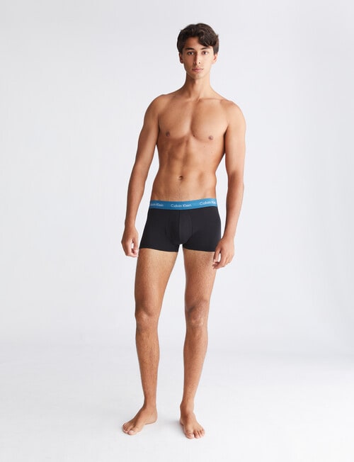 Calvin Klein Cotton Stretch Trunk, 2-Pack, Black product photo View 05 L