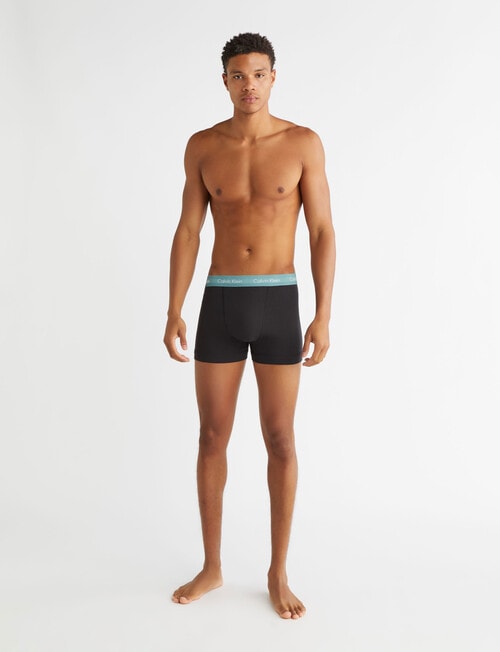 Calvin Klein Engineered Cotton Stretch Trunk, 3-Pack, Black product photo View 05 L