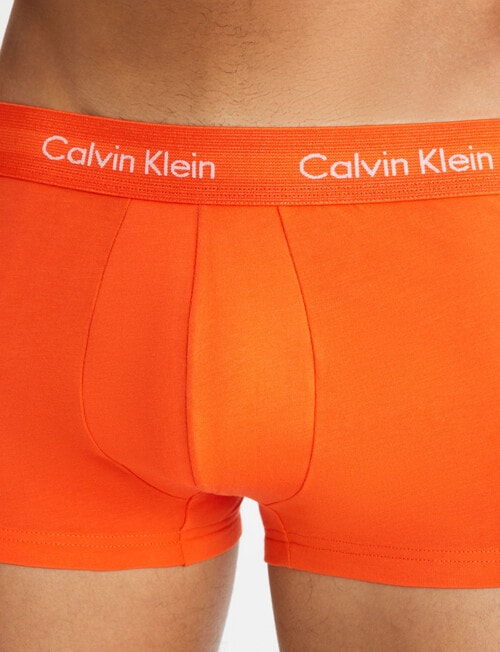 Calvin Klein Engineered Cotton Stretch Trunk, 3-Pack, Cherry Kiss, Eiffel Tower & Moss Gray product photo View 04 L