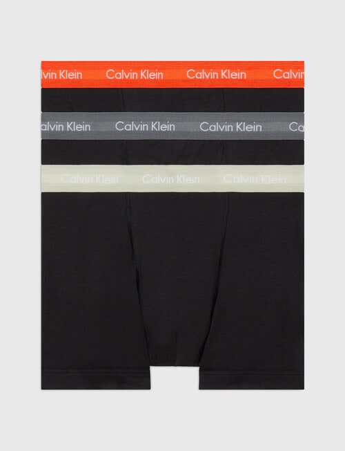 Calvin Klein Engineered Cotton Stretch Trunk, 3-Pack, Black product photo