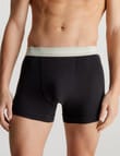 Calvin Klein Engineered Cotton Stretch Trunk, 3-Pack, Black product photo View 02 S