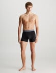 Calvin Klein Engineered Cotton Stretch Trunk, 3-Pack, Black product photo View 05 S