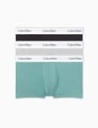 Calvin Klein Modern Cotton Low Rise Trunk, 3-Pack, Sagebrush Green, Black & Griffin product photo