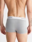 Calvin Klein Modern Cotton Low Rise Trunk, 3-Pack, Sagebrush Green, Black & Griffin product photo View 03 S