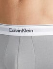 Calvin Klein Modern Cotton Low Rise Trunk, 3-Pack, Sagebrush Green, Black & Griffin product photo View 04 S