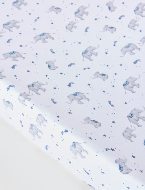 Little Textiles Change Pad Cover & Waterproof Liner Set, Elephants product photo View 06 L