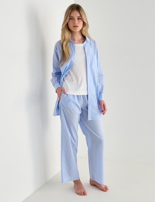 Mineral Sleep Stripe Pant, Blue product photo View 03 L