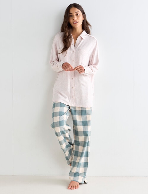 Mineral Sleep Soft Lounge Overshirt, Oatmeal product photo View 03 L