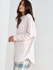 Mineral Sleep Soft Lounge Overshirt, Oatmeal product photo View 05 S