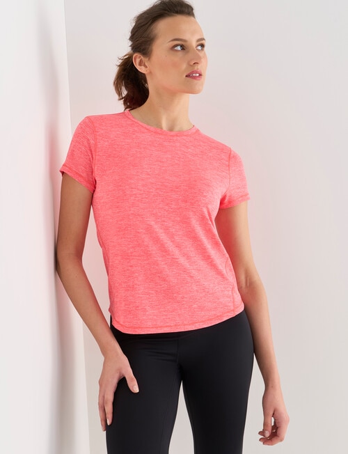 Superfit Short Sleeve Limitless Tee, Fire Coral product photo View 05 L