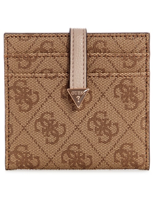 Guess Laurel Logo Slg Tab Card Case, Latte product photo