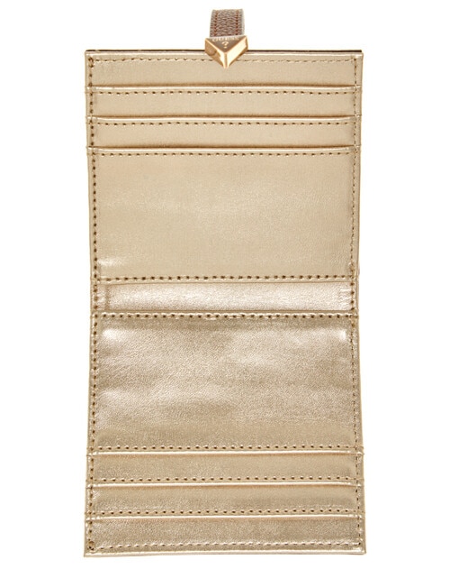 Guess Laurel Logo Slg Tab Card Case, Latte product photo View 03 L