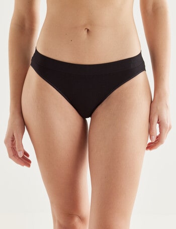 Honey Vegas Seamfree Bikini Brief, Black product photo