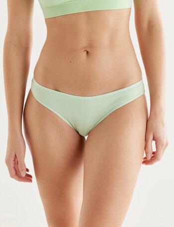 Honey Vegas Cotton Bikini Brief, Lime product photo