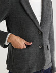 Jigsaw Herringbone Tidal Blazer, Grey product photo View 04 S