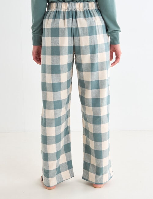 Mineral Lounge Check Flannel Pant, Sage product photo View 02 L