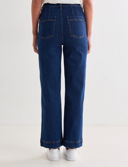 Denim Republic Utility Jean High Rise Wide Leg , Indigo product photo View 02 L