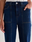 Denim Republic Utility Jean High Rise Wide Leg , Indigo product photo View 04 S