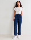 Denim Republic Utility Jean High Rise Wide Leg , Indigo product photo View 05 S