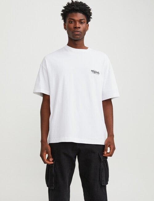 Jack & Jones Short Sleeve Crew Neck, White product photo