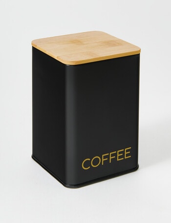 Cinemon Café Coffee Cannister, Black product photo