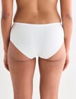 Lyric Juliet Laser Lace Boyleg Brief, White product photo View 02 S