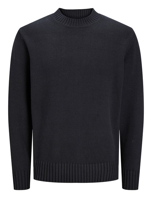 Jack & Jones Casablanca Knit Crew Neck Sweatshirt, Black product photo