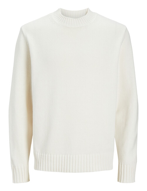 Jack & Jones Casablanca Knit Crew Neck Sweatshirt, Sea Salt product photo