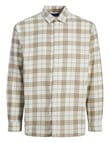 Jack & Jones James Check Long Sleeve Shirt, Cloud Dancer product photo