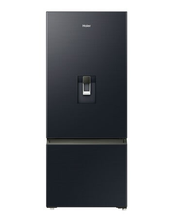 Haier 431L Bottom Mount Fridge Freezer with Water Dispenser, Black HRF420BHC product photo