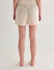 Mineral Sleep Stripe Boxer Short, Sand product photo View 02 S