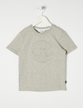 Mac & Ellie Deboss Van Short Sleeve Tee, Grey Marle product photo