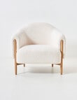 LUCA Seville Fabric Chair, Sherpa Cream product photo View 03 S
