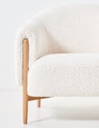 LUCA Seville Fabric Chair, Sherpa Cream product photo View 04 S