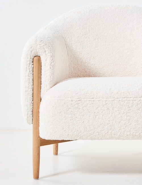 LUCA Seville Fabric Chair, Sherpa Cream product photo View 04 L