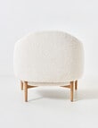 LUCA Seville Fabric Chair, Sherpa Cream product photo View 06 S